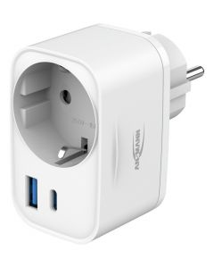 USB-Ladegerät Home Socket HS220 / 3 A / 20 W / 2 Port
