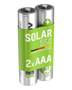 Solar NiMH Akku Micro AAA 550 mAh maxE 2er Blister
