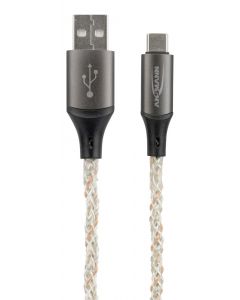 USB-A auf USB-C Kabel mit LED-Beleuchtung, 100 cm