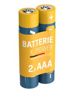 X-Power Alkaline Batterie Micro AAA / LR03 2er Papierblister