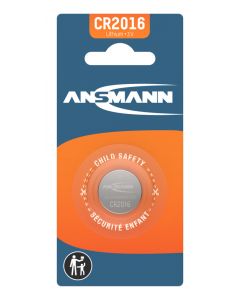 Lithium Coin cell CR2016 1pcs blister packaging
