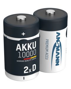 NiMH Akku Mono D Typ 10000 (min. 9300 mAh) 2er Blister
