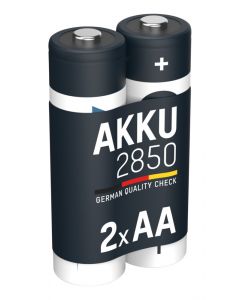 NiMH Akku Mignon AA Typ 2850 (min. 2650 mAh) 2er Blister