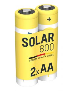 Solar NiMH Akku Mignon AA 800 mAh maxE 2er Blister