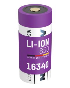 Li-Ion battery 16340 / RCR123 850 mAh