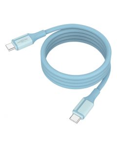 Magnetisches Silikonkabel USB-C auf USB-C, 120cm blau