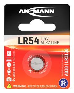 Alkaline Knopfzelle LR54 / LR1130 / AG10