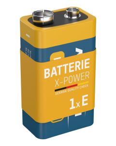 X-Power Alkaline Batterie Block E / 6LR61 1er Papierblister