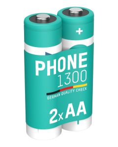 Dect NiMH Akku Mignon AA 1300 mAh maxE 2er Blister