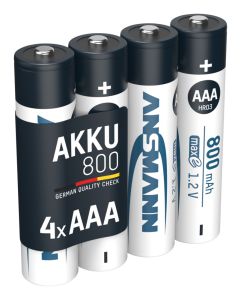  NiMH Akku Micro AAA 800 mAh maxE 4er Blister