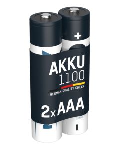 NiMH Akku Micro AAA Typ 1100 (min. 1050 mAh) 2er Blister