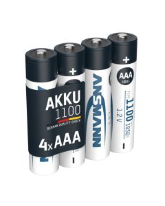 NiMH Akku Micro AAA Typ 1100 (min. 1050 mAh) 4er Blister