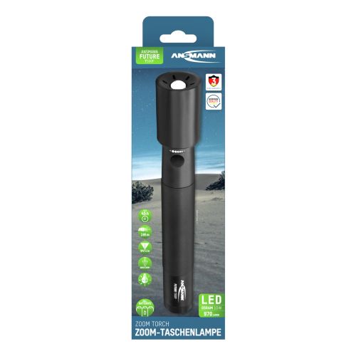 LIFE IS SIMPLE Firenox Alpha Taschenlampe – 500 Lumen, Wasserdicht, 5 Modi, Bis 15h Laufzeit