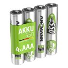  NiMH Rechargeable battery AAA / HR03 550 mAh maxE 4 pcs.