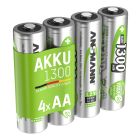  NiMH Rechargeable battery AA / HR6 1300 mAh maxE 4 pcs.